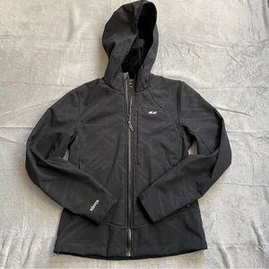 Koppen Jacket Small Womens Hooded Full Zip Super Soft Fleece Lined Black
